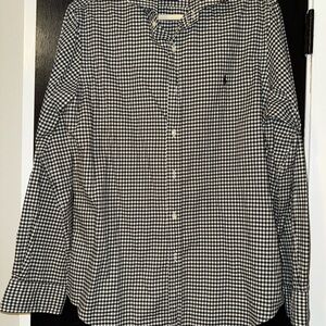 Ralph Lauren Black and White Gingham Shirt